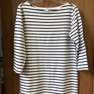 Vineyard Vines Navy/Off-White Striped Dress
